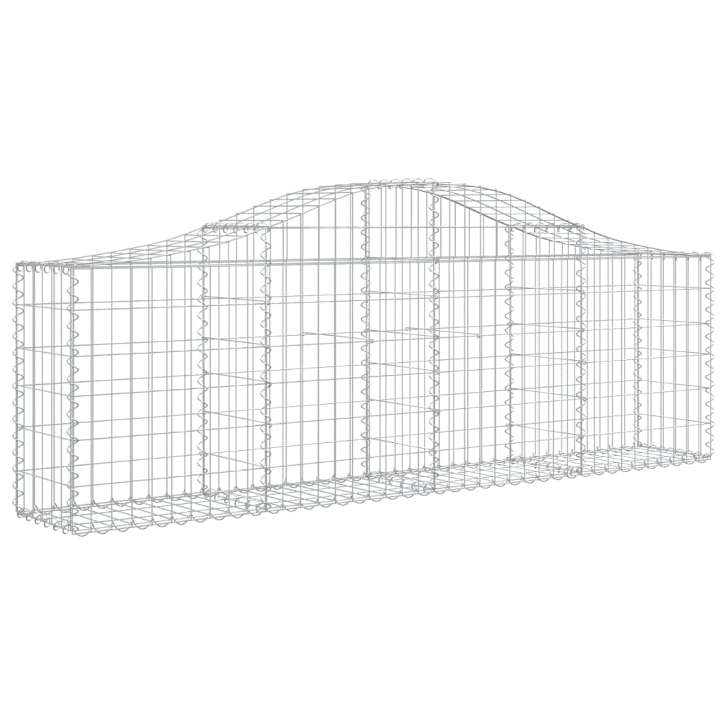 Cesti Gabbioni ad Arco 11 pz 200x30x60/80 cm Ferro Zincato | homemem39