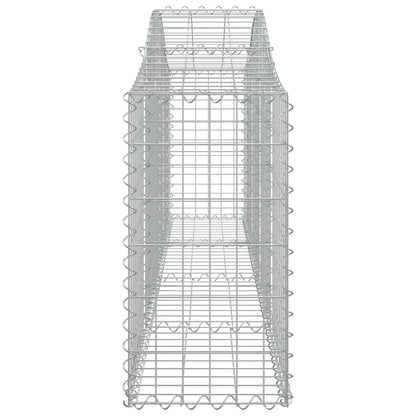 Cesti Gabbioni ad Arco 11 pz 200x30x60/80 cm Ferro Zincato | homemem39