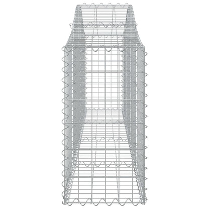 Cesti Gabbioni ad Arco 13 pz 200x30x60/80 cm Ferro Zincato | homemem39