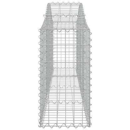 Cesti Gabbioni ad Arco 15 pz 200x30x60/80 cm Ferro Zincato | homemem39