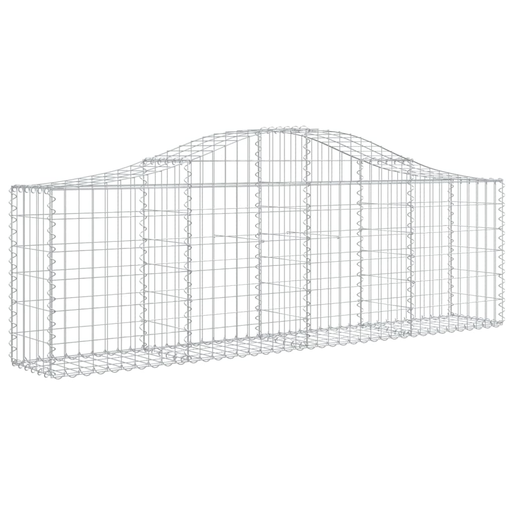 Cesti Gabbioni ad Arco 20 pz 200x30x60/80 cm Ferro Zincato | homemem39
