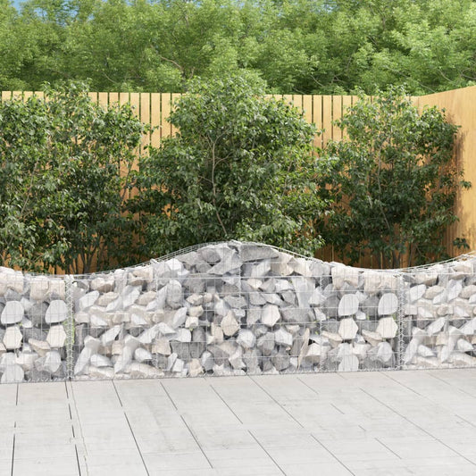 Cesti Gabbioni ad Arco 20 pz 200x30x60/80 cm Ferro Zincato | homemem39