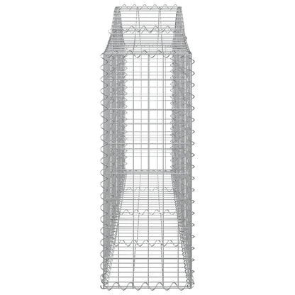 Cesti Gabbioni ad Arco 15 pz 200x30x80/100 cm Ferro Zincato - homemem39