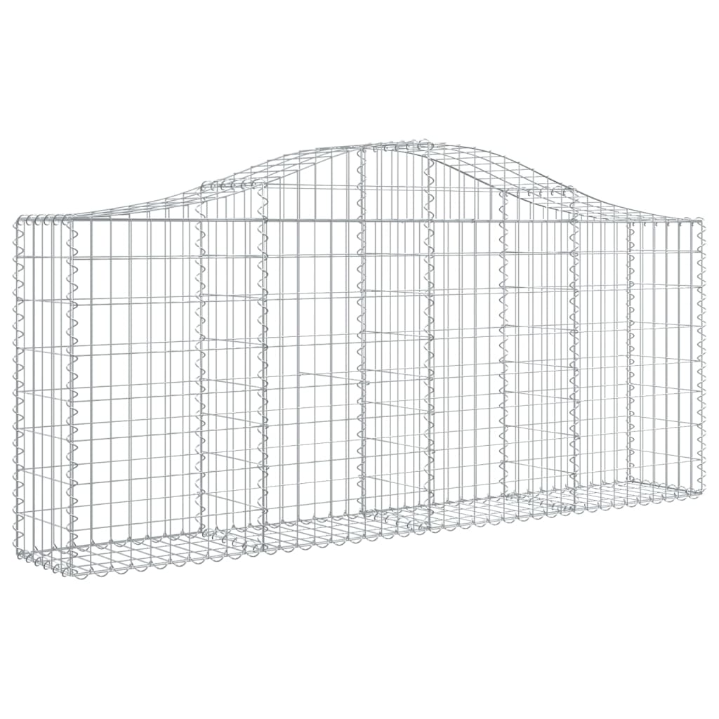 Cesti Gabbioni ad Arco 40 pz 200x30x80/100 cm Ferro Zincato | homemem39
