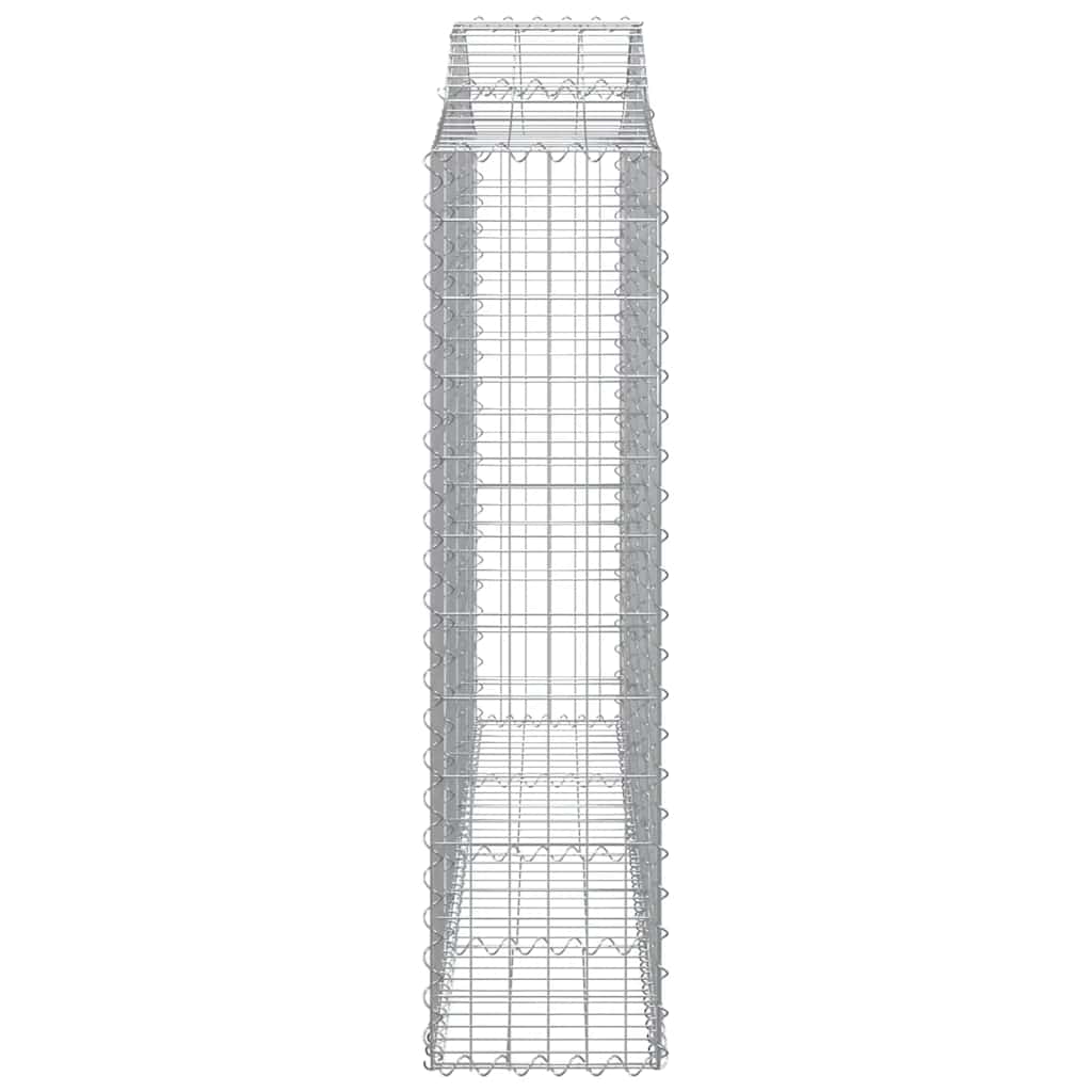 Cesti Gabbioni ad Arco 2 pz 200x30x120/140 cm Ferro Zincato | homemem39