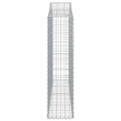 Cesti Gabbioni ad Arco 3 pz 200x30x120/140 cm Ferro Zincato | homemem39