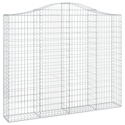 Cesti Gabbioni ad Arco 4 pz 200x30x160/180 cm Ferro Zincato | homemem39