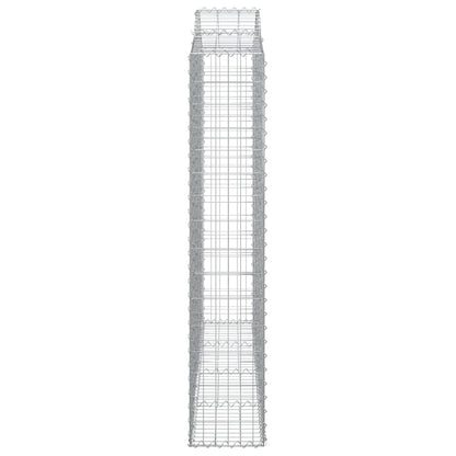 Cesti Gabbioni ad Arco 4 pz 200x30x160/180 cm Ferro Zincato | homemem39
