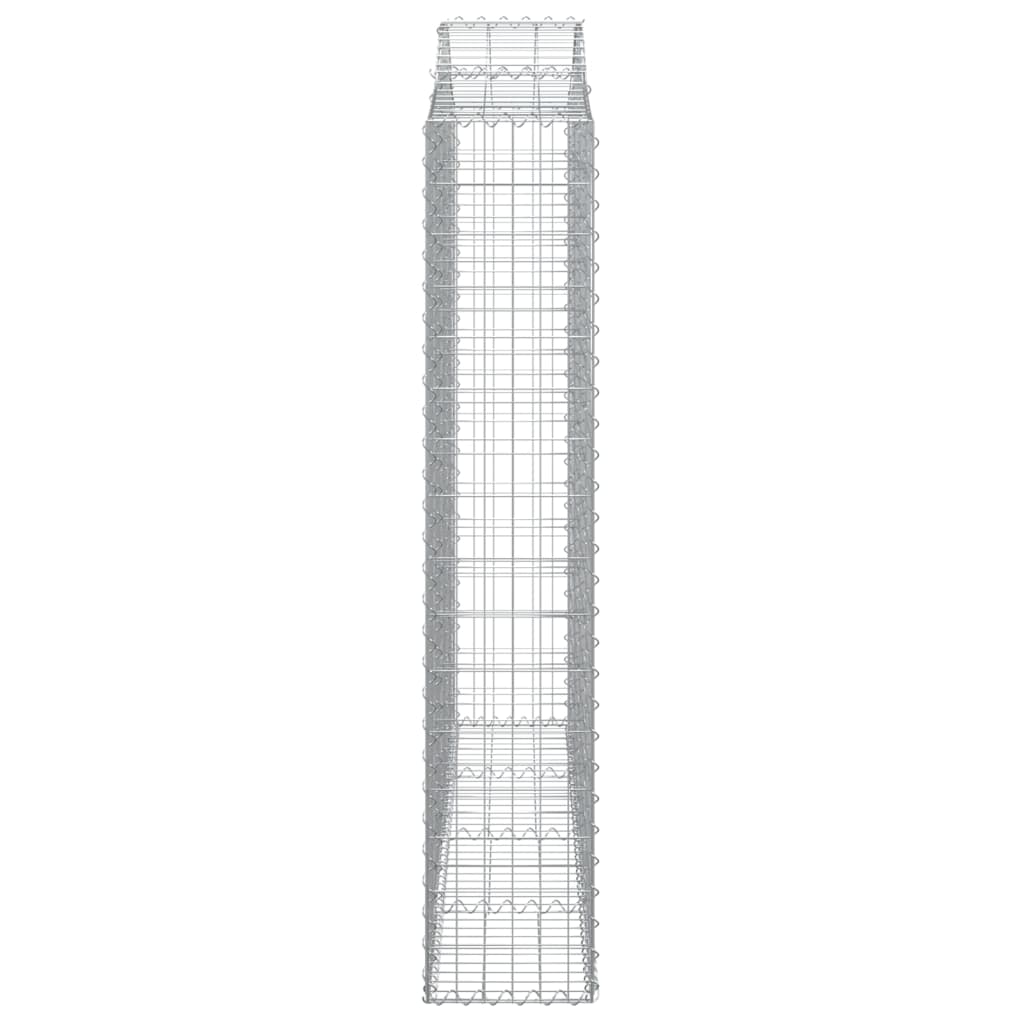 Cesti Gabbioni ad Arco 5 pz 200x30x160/180 cm Ferro Zincato | homemem39