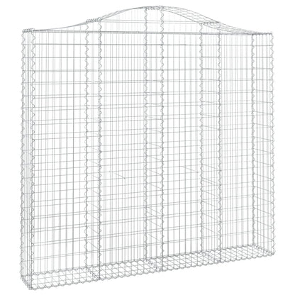 Cesti Gabbioni ad Arco 5 pz 200x30x180/200 cm Ferro Zincato | homemem39