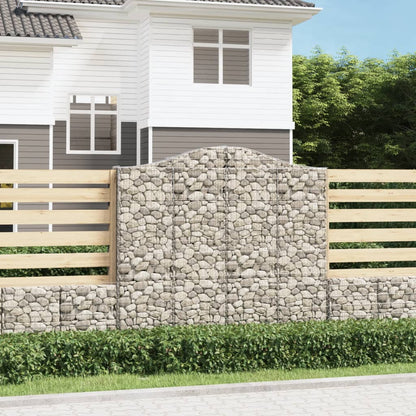 Cesti Gabbioni ad Arco 5 pz 200x30x180/200 cm Ferro Zincato | homemem39