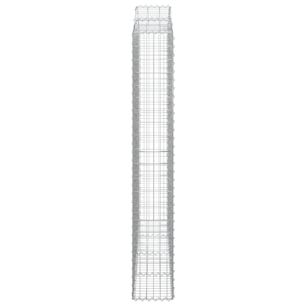 Cesti Gabbioni ad Arco 5 pz 200x30x200/220 cm Ferro Zincato | homemem39