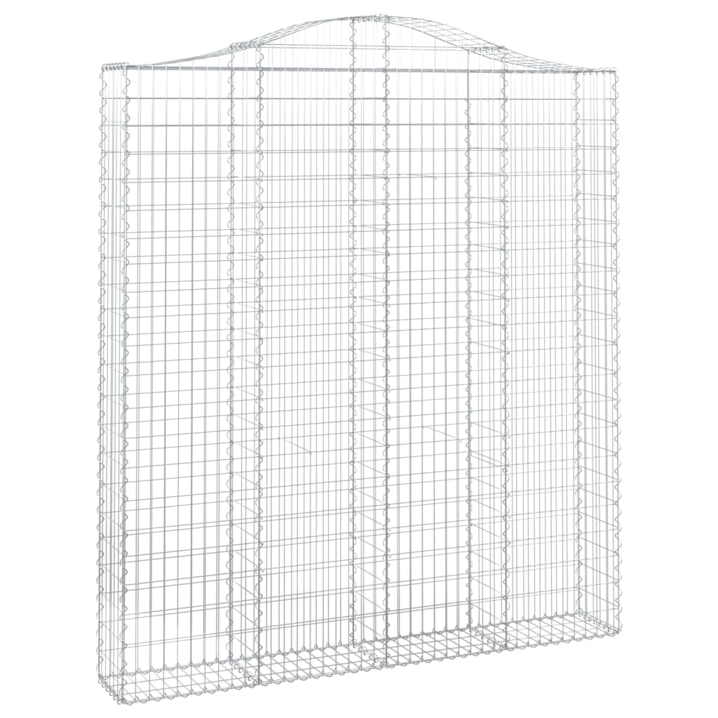 Cesti Gabbioni ad Arco 2 pz 200x30x220/240 cm Ferro Zincato | homemem39