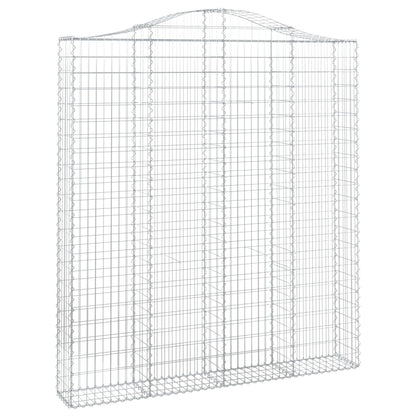 Cesti Gabbioni ad Arco 2 pz 200x30x220/240 cm Ferro Zincato | homemem39