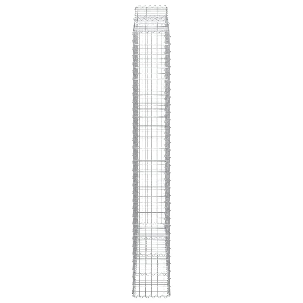 Cesti Gabbioni ad Arco 2 pz 200x30x220/240 cm Ferro Zincato | homemem39