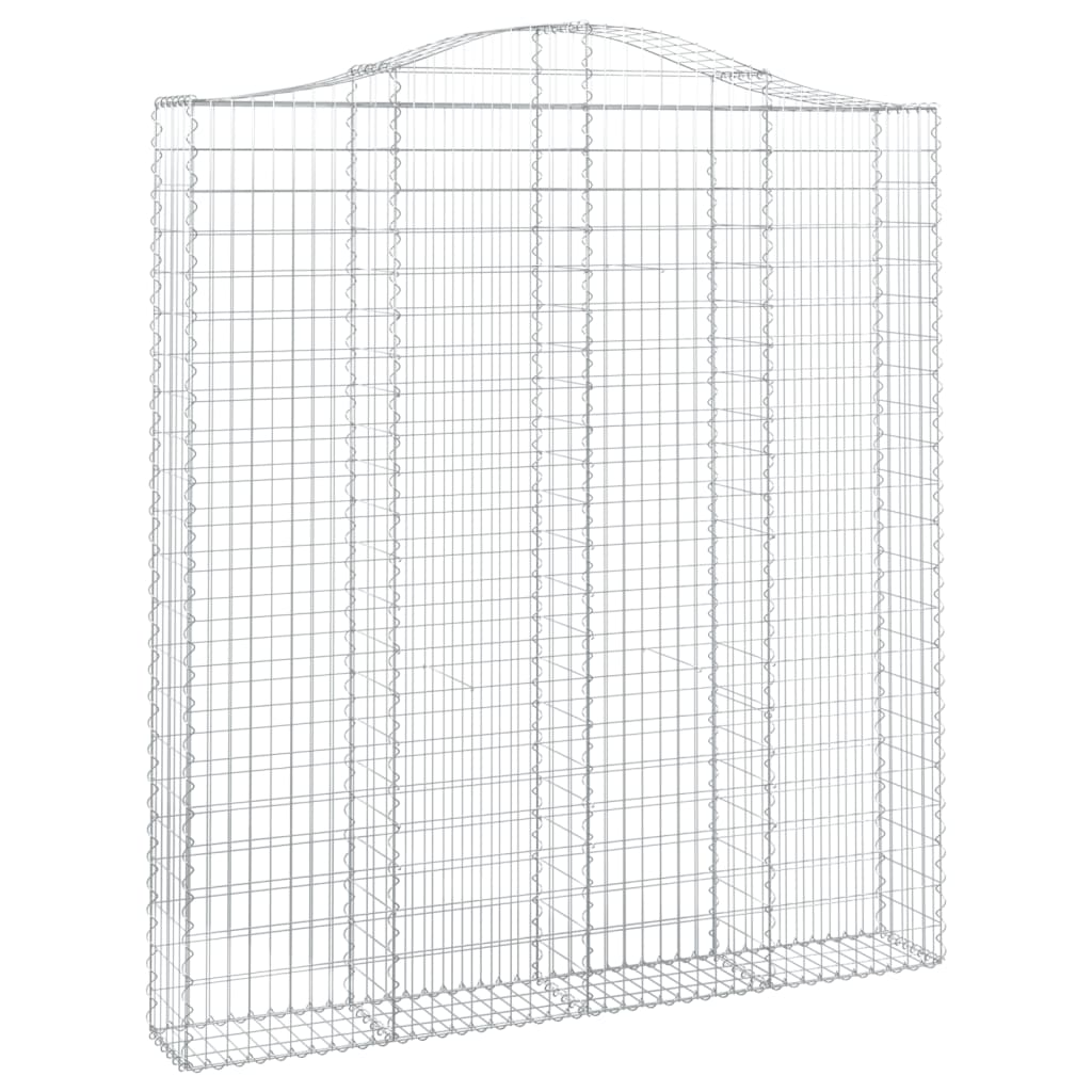 Cesti Gabbioni ad Arco 3 pz 200x30x220/240 cm Ferro Zincato | homemem39