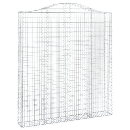 Cesti Gabbioni ad Arco 3 pz 200x30x220/240 cm Ferro Zincato | homemem39
