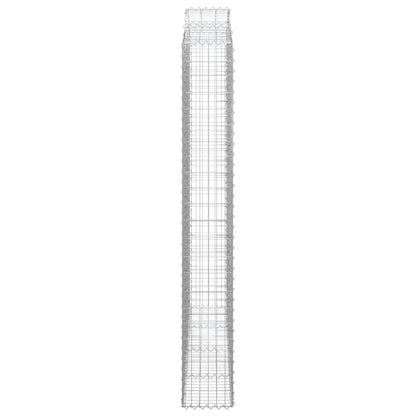 Cesti Gabbioni ad Arco 3 pz 200x30x220/240 cm Ferro Zincato | homemem39