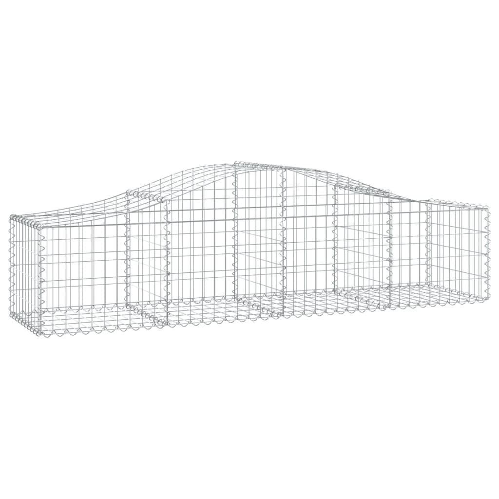 Cesti Gabbioni ad Arco 50 pz 200x50x40/60 cm Ferro Zincato | homemem39