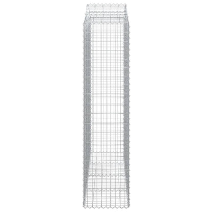 Cesti Gabbioni ad Arco 4 pz 200x50x200/220 cm Ferro Zincato | homemem39