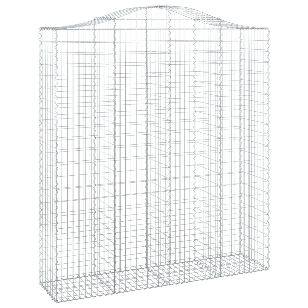 Cesti Gabbioni ad Arco 12 pz 200x50x220/240 cm Ferro Zincato | homemem39