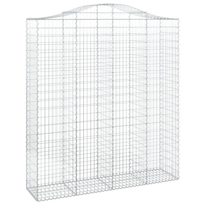 Cesti Gabbioni ad Arco 13 pz 200x50x220/240 cm Ferro Zincato | homemem39