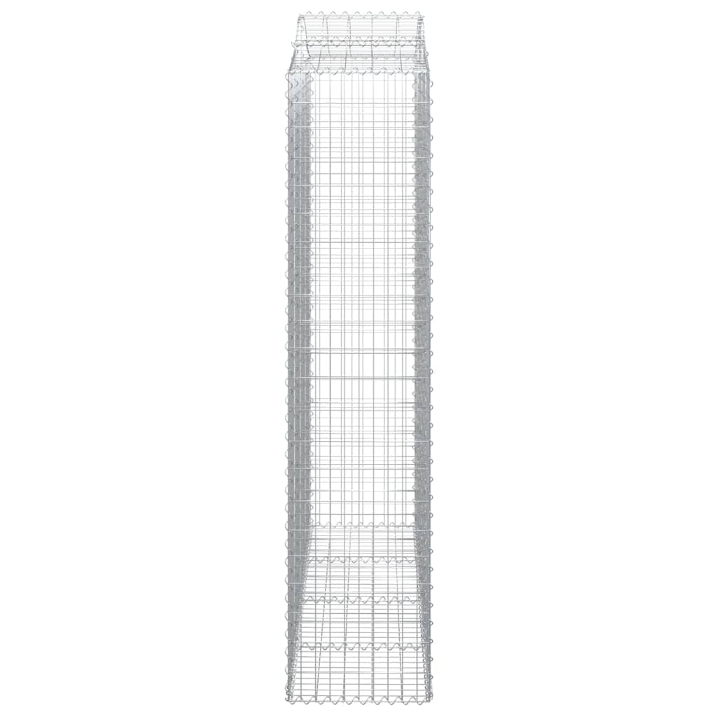 Cesti Gabbioni ad Arco 14 pz 200x50x220/240 cm Ferro Zincato | homemem39