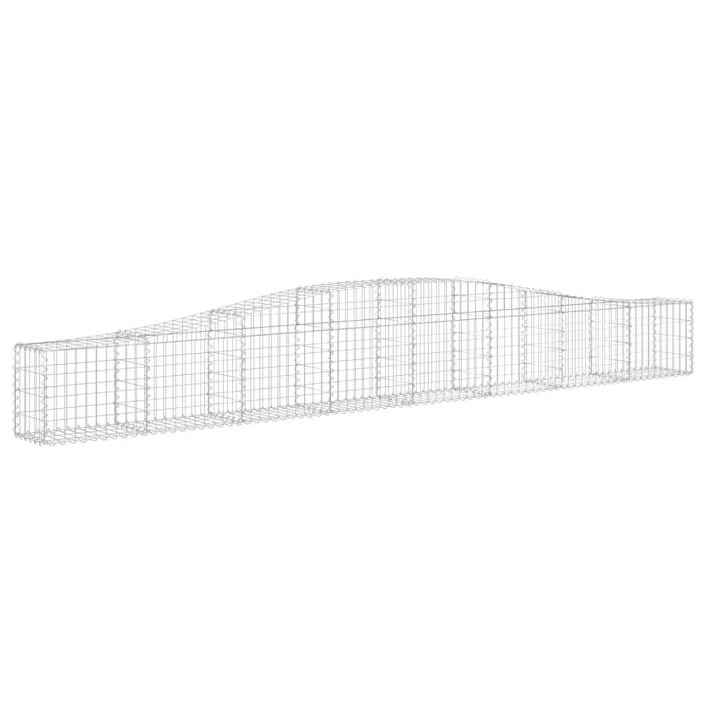 Cesti Gabbioni ad Arco 25 pz 400x30x40/60 cm Ferro Zincato | homemem39