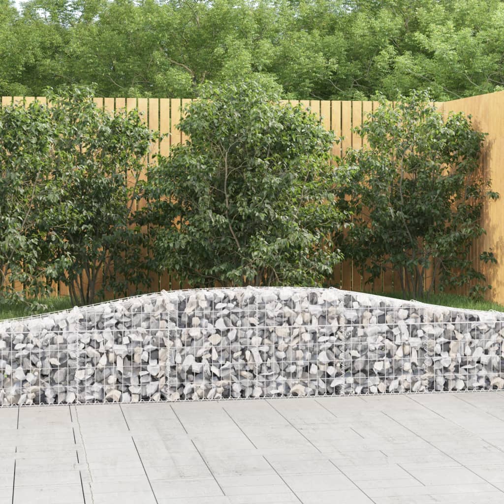 Cesti Gabbioni ad Arco 25 pz 400x30x40/60 cm Ferro Zincato | homemem39