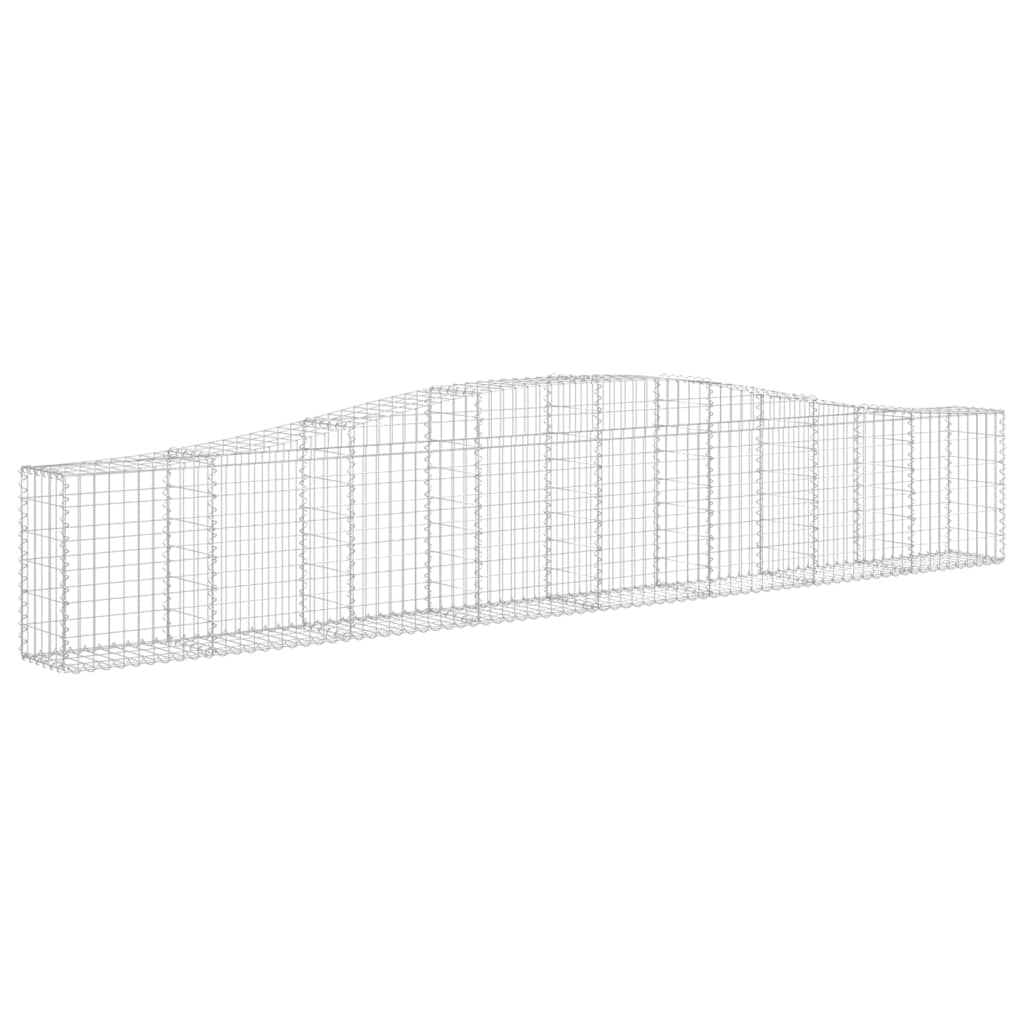 Cesti Gabbioni ad Arco 25 pz 400x30x60/80 cm Ferro Zincato | homemem39