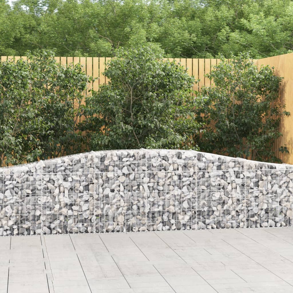Cesti Gabbioni ad Arco 25 pz 400x30x60/80 cm Ferro Zincato | homemem39