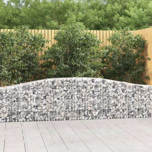 Cesti Gabbioni ad Arco 25 pz 400x30x60/80 cm Ferro Zincato | homemem39