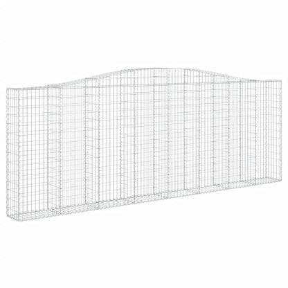 Cesti Gabbioni ad Arco 15 pz 400x30x140/160 cm Ferro Zincato