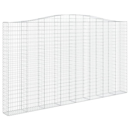 Cesti Gabbioni ad Arco 2 pz 400x30x220/240 cm Ferro Zincato | homemem39