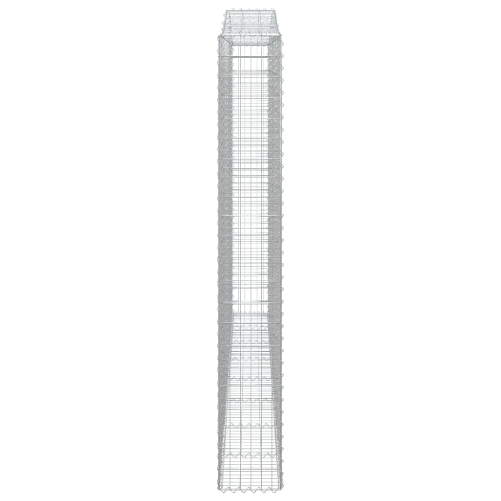 Cesti Gabbioni ad Arco 2 pz 400x30x220/240 cm Ferro Zincato | homemem39