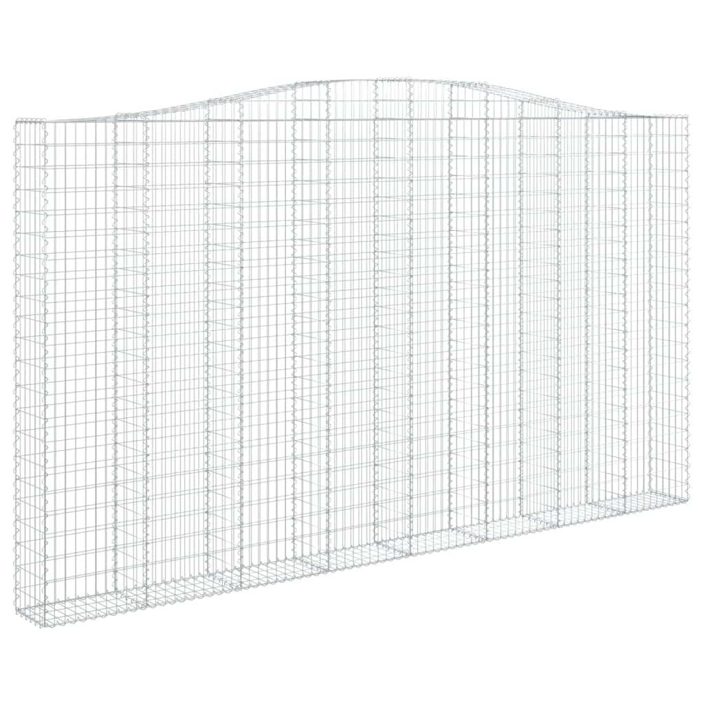 Cesti Gabbioni ad Arco 3 pz 400x30x220/240 cm Ferro Zincato | homemem39