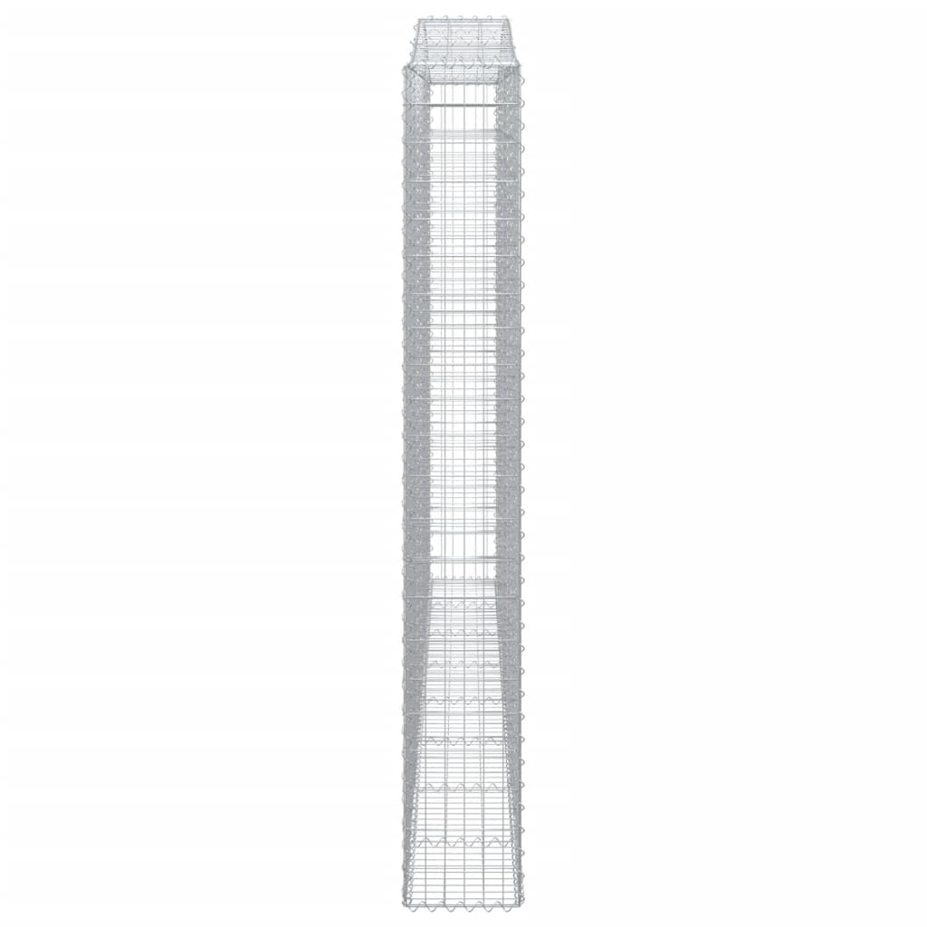 Cesti Gabbioni ad Arco 6 pz 400x30x220/240 cm Ferro Zincato | homemem39