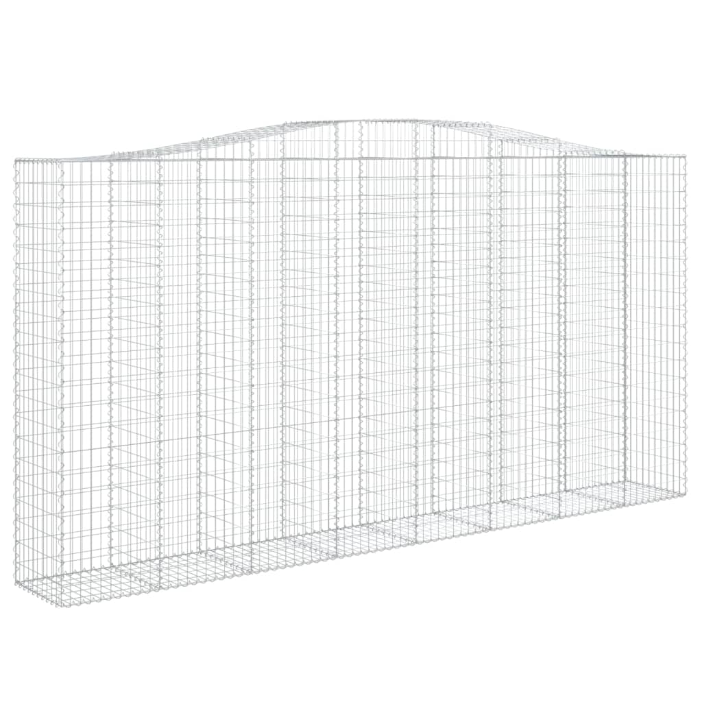 Cesti Gabbioni ad Arco 4 pz 400x50x200/220 cm Ferro Zincato | homemem39
