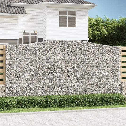 Cesti Gabbioni ad Arco 4 pz 400x50x200/220 cm Ferro Zincato | homemem39