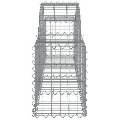 Cesti Gabbioni ad Arco 40 pz 200x30x40/60 cm Ferro Zincato