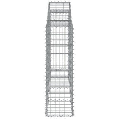 Cesti Gabbioni ad Arco 25 pz 200x30x100/120 cm Ferro Zincato - homemem39