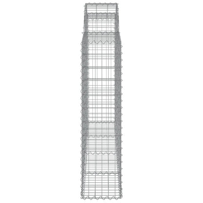 Cesti Gabbioni ad Arco 20 pz 200x30x120/140 cm Ferro Zincato - homemem39