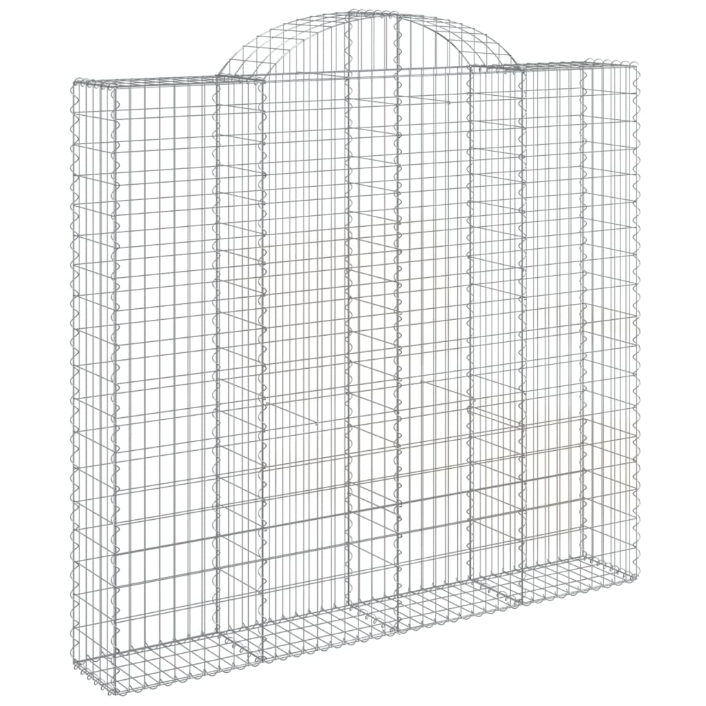 Arched Gabion Baskets 13 pcs 200x30x180/200 cm Galvanized Iron