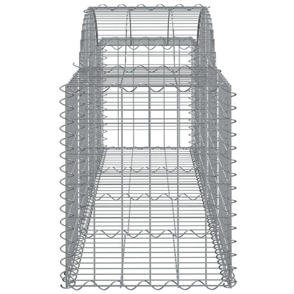 Cesti Gabbioni ad Arco 2 pz 200x50x60/80 cm Ferro Zincato - homemem39