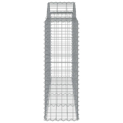 Cesti Gabbioni ad Arco 10 pz 200x50x120/140 cm Ferro Zincato - homemem39