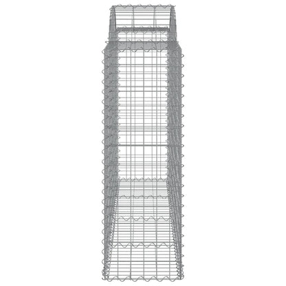 Cesti Gabbioni ad Arco 40 pz 200x50x120/140 cm Ferro Zincato