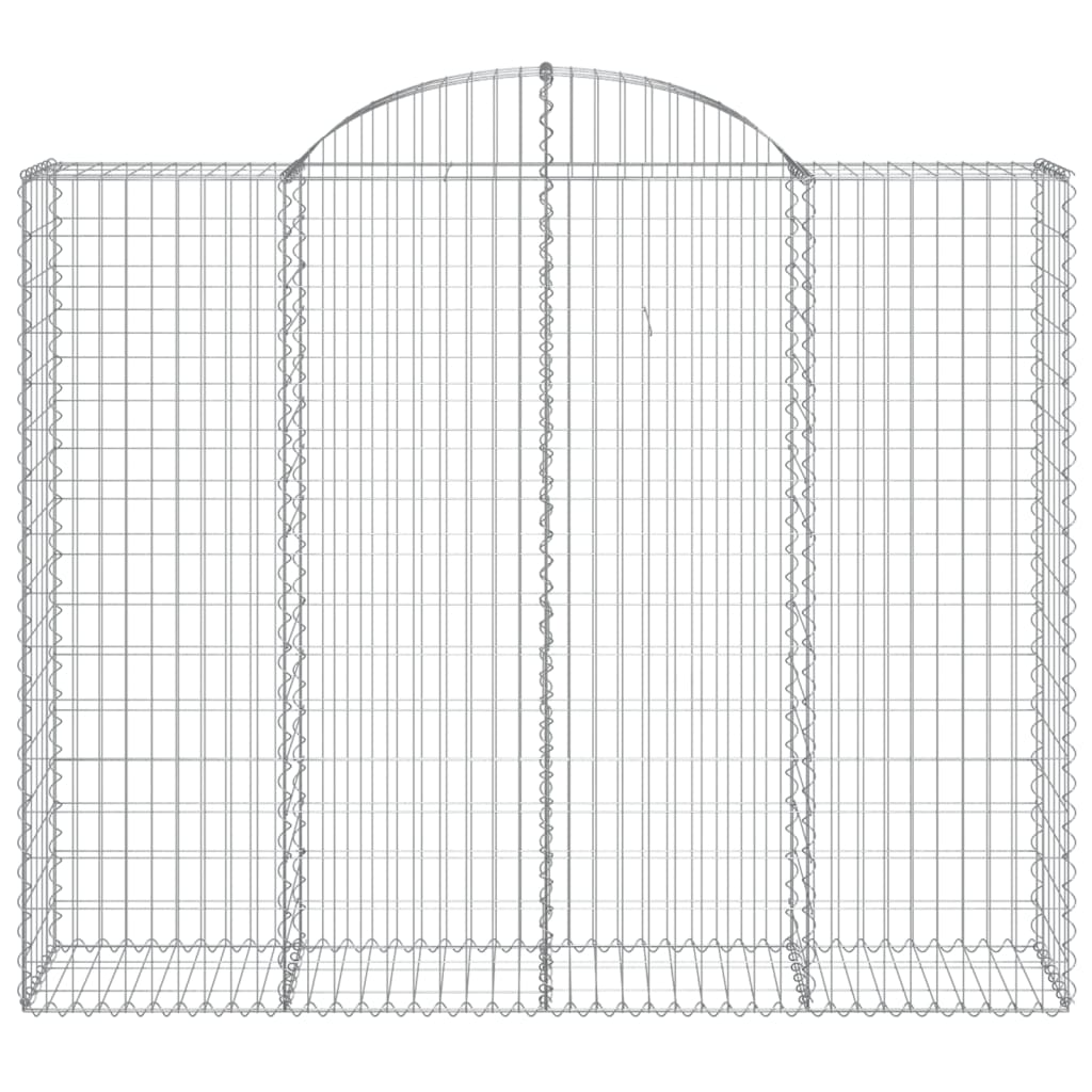 Cesti Gabbioni ad Arco 20 pz 200x50x160/180 cm Ferro Zincato