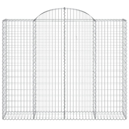 Cesti Gabbioni ad Arco 20 pz 200x50x160/180 cm Ferro Zincato