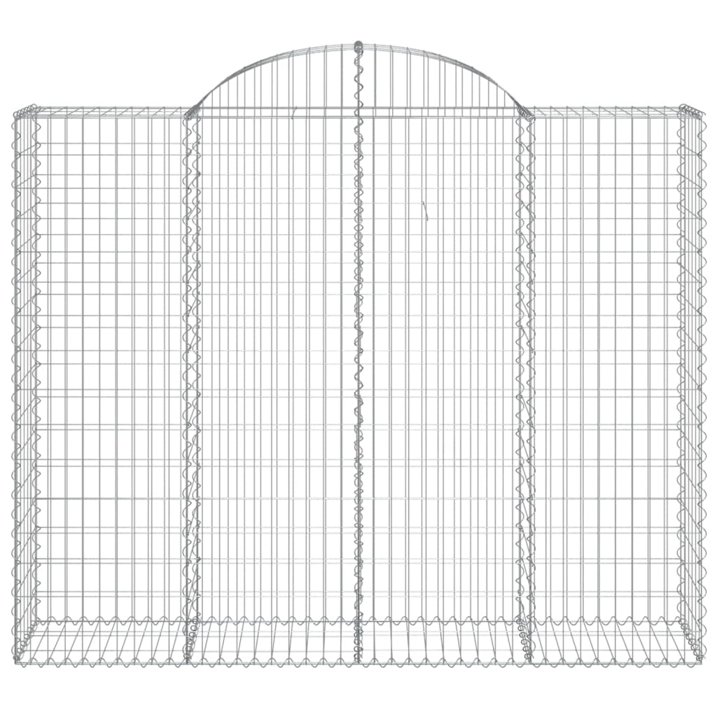 Cesti Gabbioni ad Arco 30 pz 200x50x160/180 cm Ferro Zincato