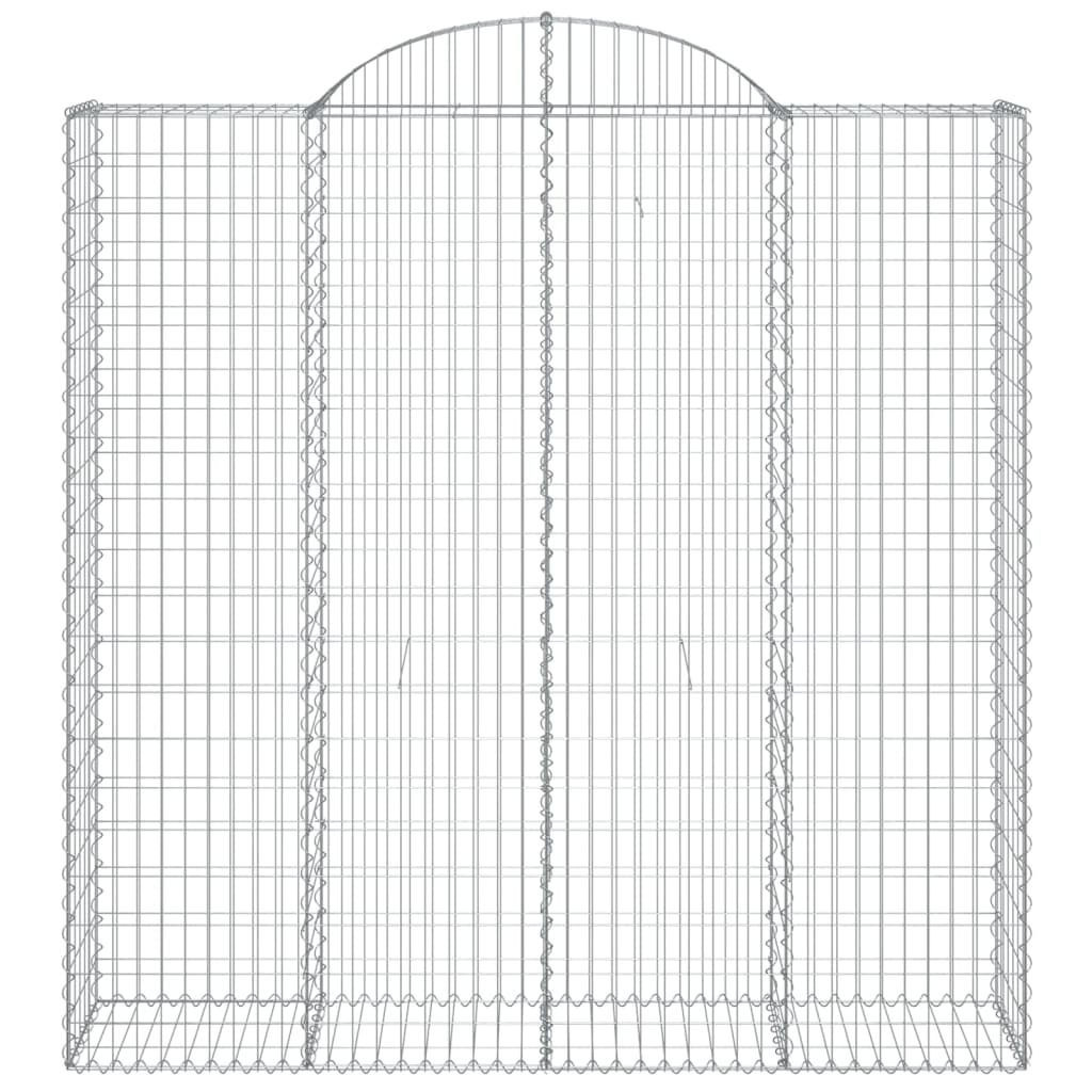 Cesti Gabbioni ad Arco 9 pz 200x50x200/220 cm Ferro Zincato